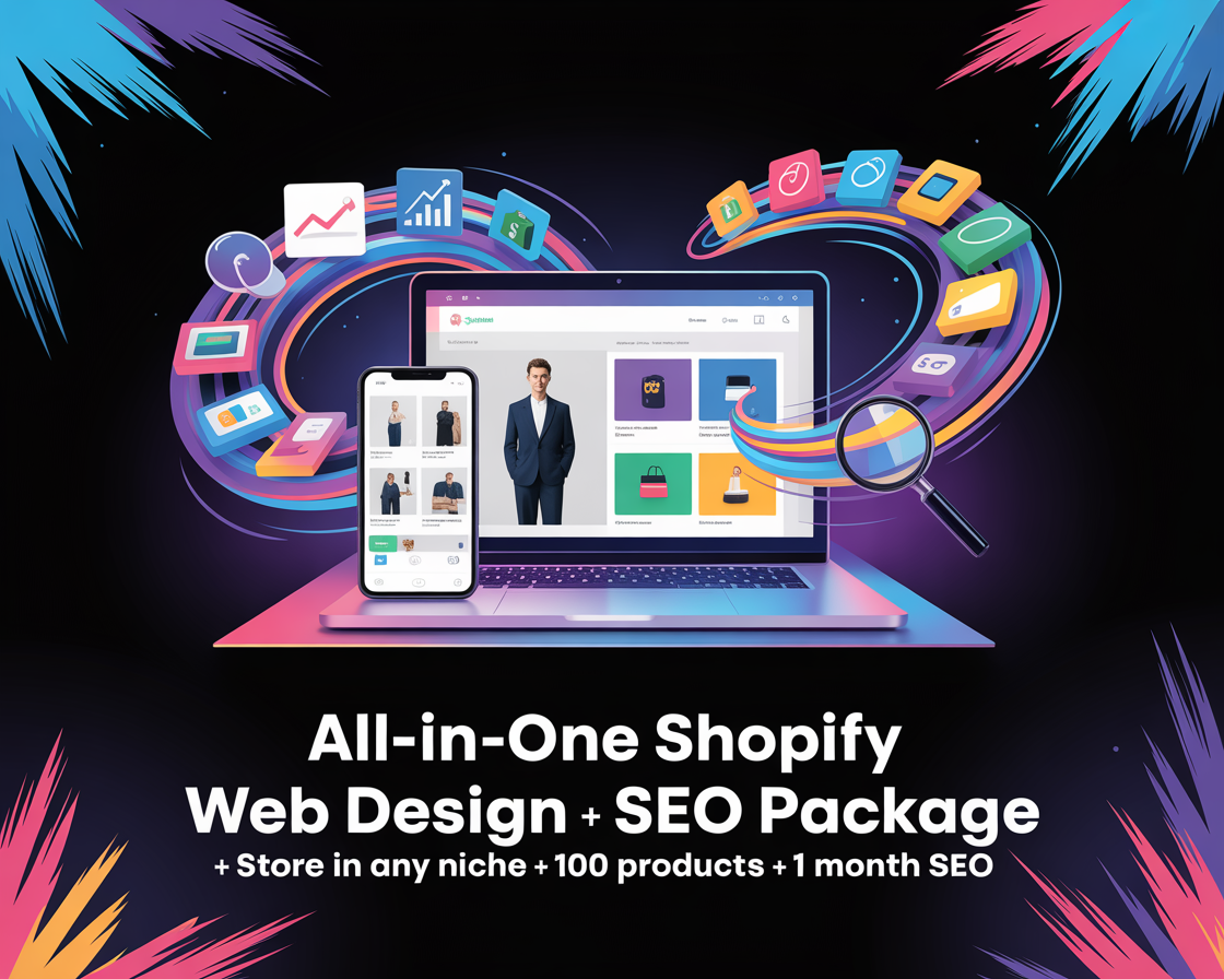 All-in-One Shopify Web Design &amp; SEO Package – £399