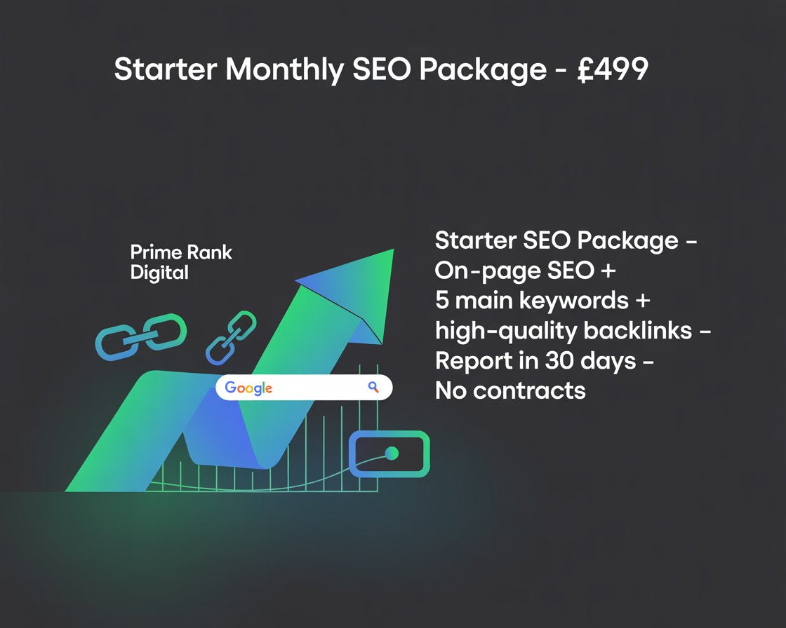 Prime Rank Digital Starter Monthly SEO Package
