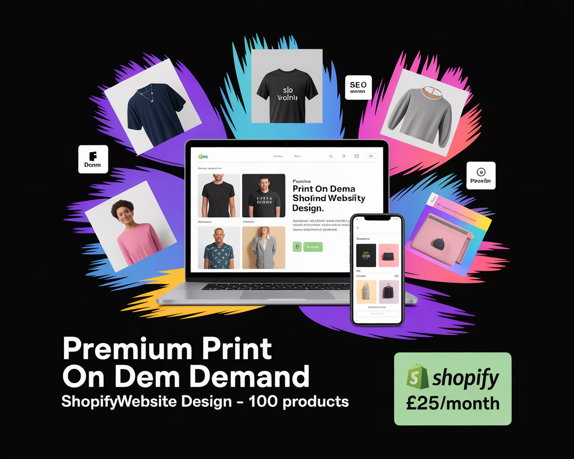 Premium Print on Demand Shopify Website Design